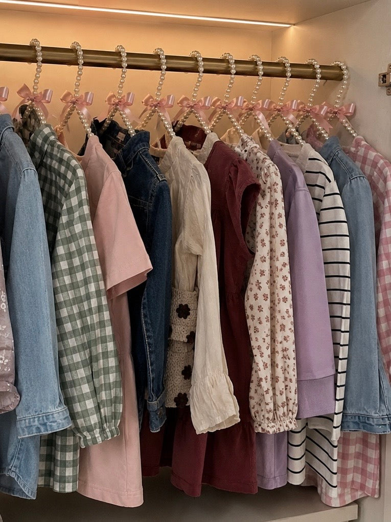 Luxury kids pearl hangers