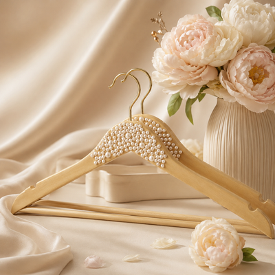 Wooden pearl hangers