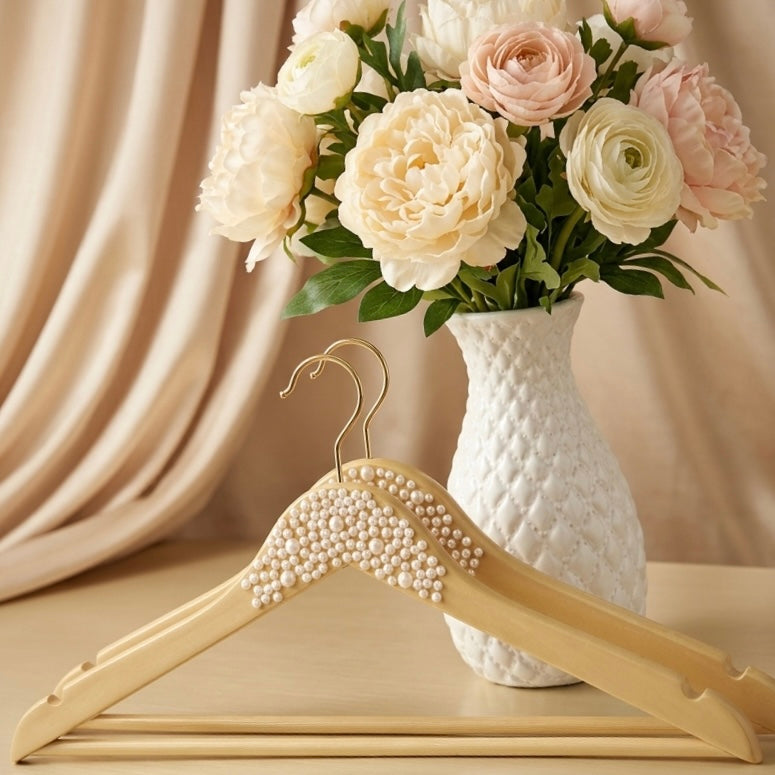 ⁠Wooden hangers
